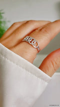Sterling Silver Chain Ring Ring - view 10