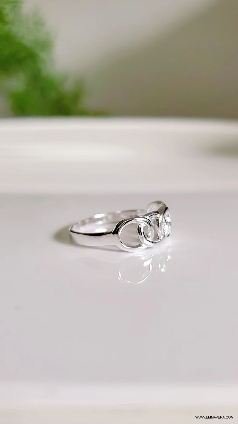 Sterling Silver Chain Ring Ring - view 7