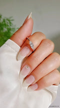 Sterling Silver Round Cut Promise Engagement Ring - view 6