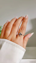 Dainty Sterling Silver Fleur De Lis Ring - view 8