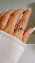 Dainty Sterling Silver Fleur De Lis Ring - view 9