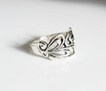 Sterling Silver Geometric Band Ring - view 3