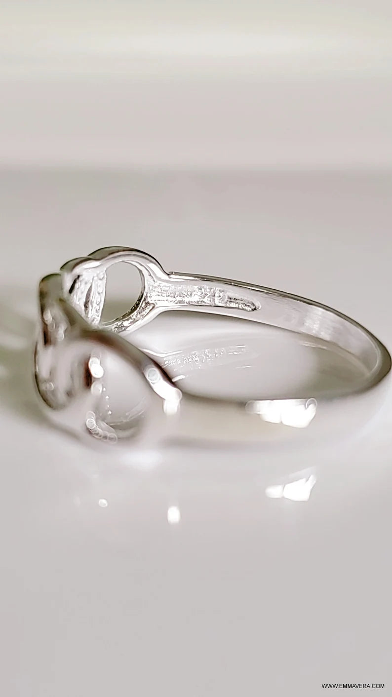 Sterling Silver Chain Ring Ring - view 3