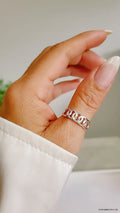 Sterling Silver Chain Ring Ring - view 4