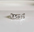 Sterling Silver Chain Ring Ring - view 5