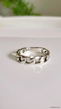 Sterling Silver 925 Chain Ring - view 2