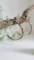 Sterling Silver 925 Hoop Medium Earrings - view 5