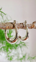 Sterling Silver 925 Hoop Earrings - view 6