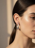 Sterling Silver 925 Hoop Earrings - view 2