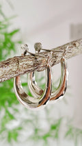 Sterling Silver 925 Hoop Earrings - view 4