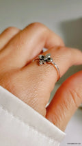 Dainty Sterling Silver Fleur De Lis Ring - view 6