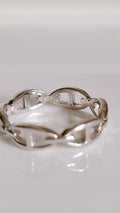 Sterling Silver Mariner Link Chain Ring - view 3