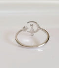 Sterling Silver Cat Sitting on the Moon Ring - view 7