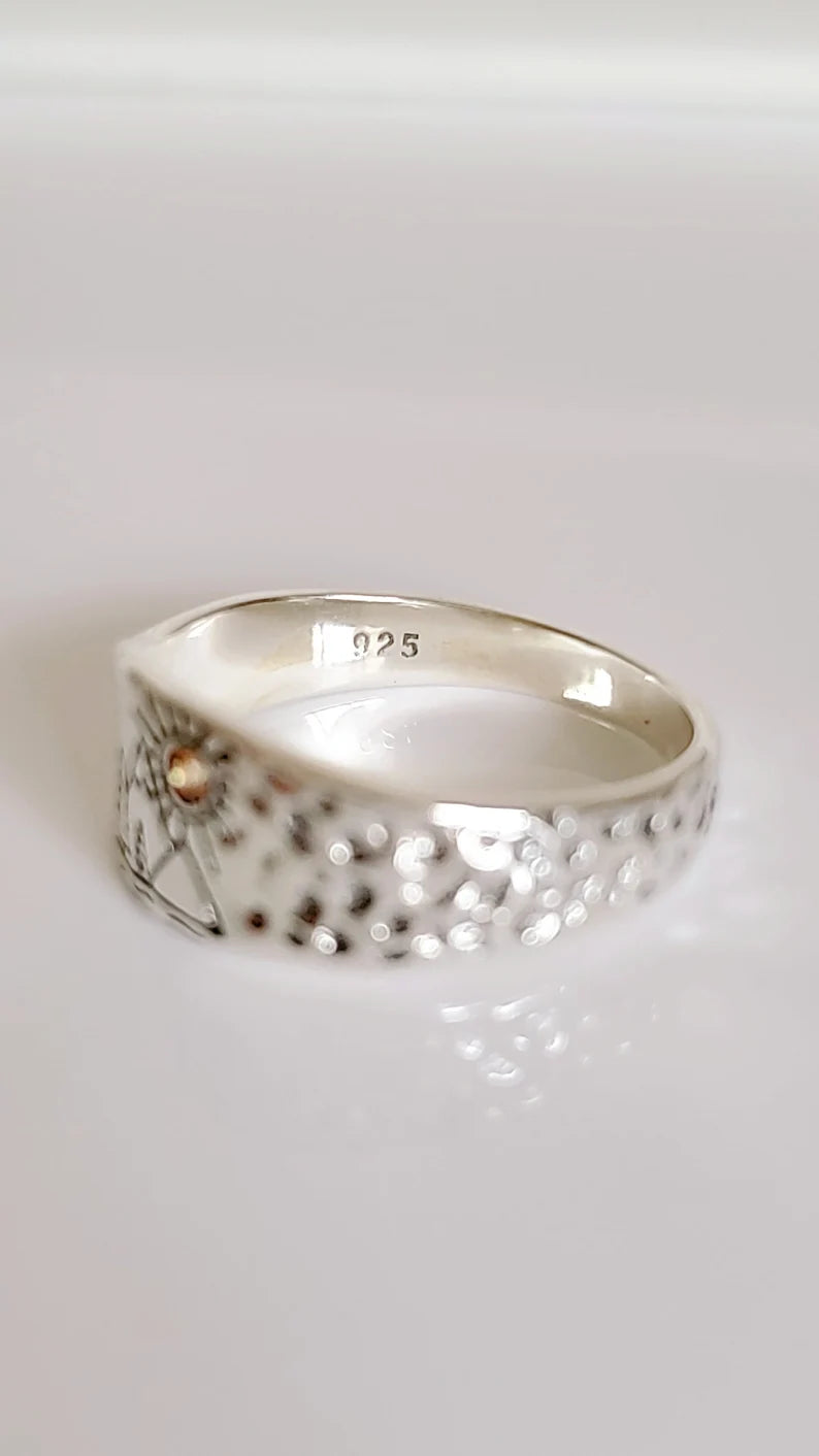 Sterling Silver 925 Mountain Lover Ring - view 3