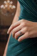 Sterling Silver Engagement Ring - view 2