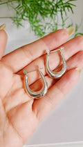 Sterling Silver 925 Hoop Earrings - view 5