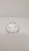 Sterling Silver Half Globe Light Geometric Ring - view 9