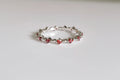 Sterling Silver Eternity Red Garnet Ring - view 6