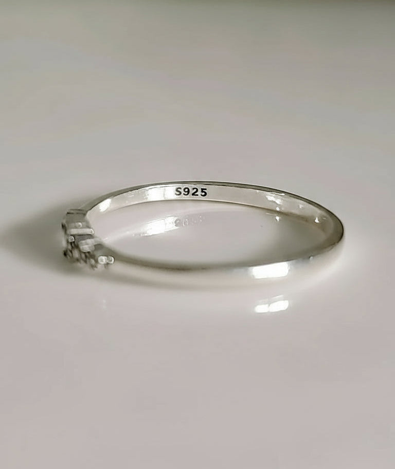 Sterling Silver 925 Dainty Bali Ring - view 3