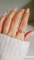 Sterling Silver Dainty Wraparound Ring - view 9