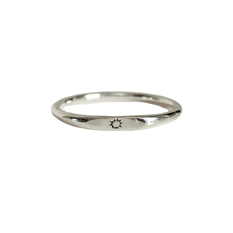 Sterling Silver Dainty Sun Ring