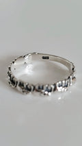 Sterling Silver 925 Dainty Elephant Ring - view 2
