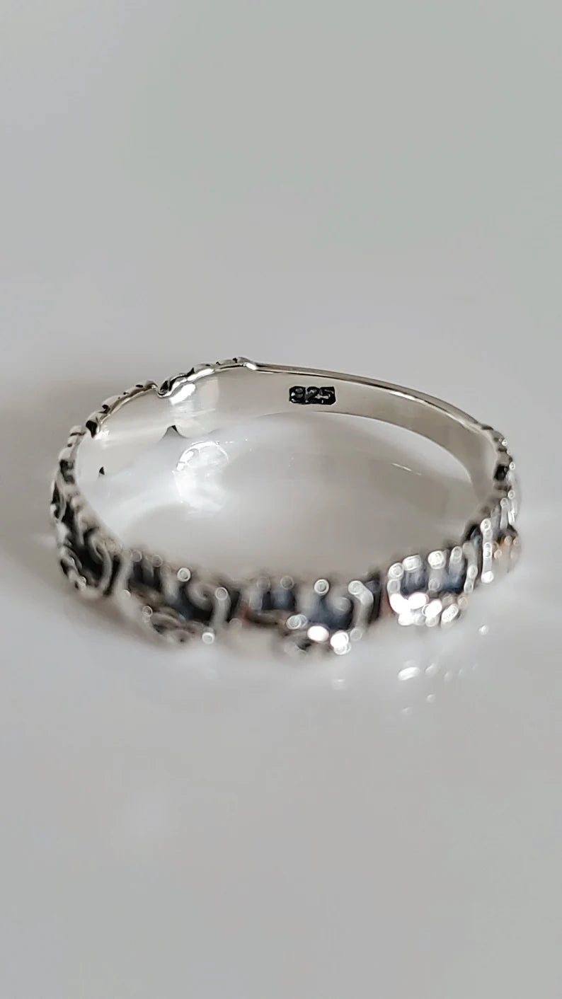 Sterling Silver 925 Dainty Elephant Ring - view 2