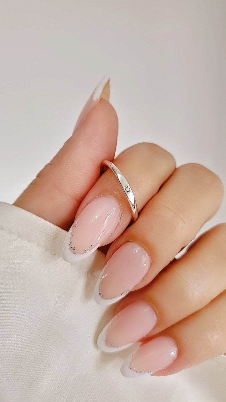 Sterling Silver Dainty Sun Ring - view 6