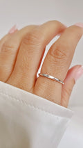 Sterling Silver Dainty Sun Ring - view 2