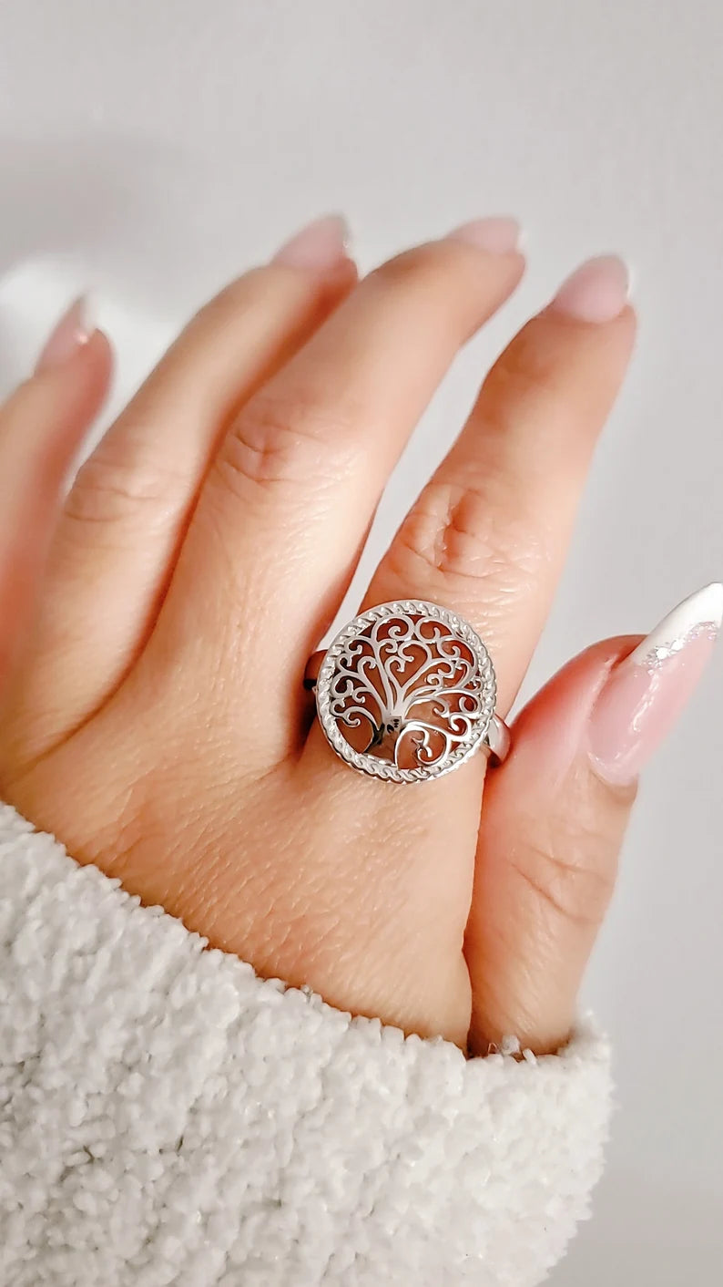 Sterling Silver Tree of Life Ring - view 8