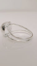 Sterling Silver Half Globe Light Geometric Ring - view 6