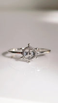 Sterling Silver Dainty Helm Nautical Ring - view 6