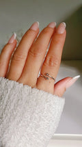 Sterling Silver Dainty Wraparound Ring - view 5
