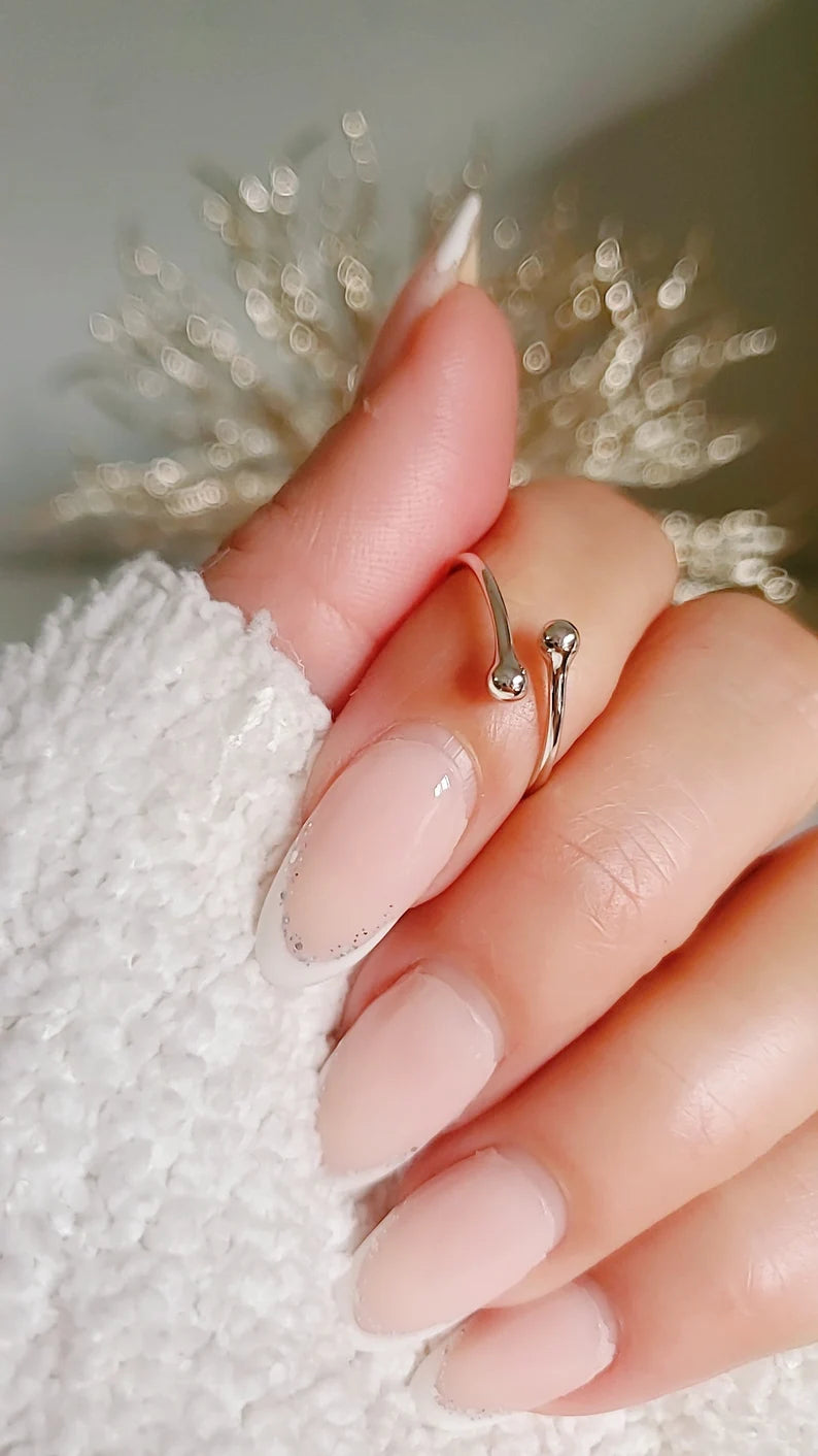 Sterling Silver Dainty Wraparound Ring - view 6
