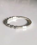 Sterling Silver Tiny Flowers Bali Band Ring - view 3