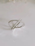 Sterling Silver Statement X Ring - view 4