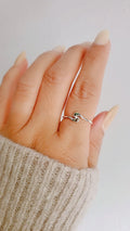 Sterling Silver Dainty Abalone Sterling Silver Ring - view 7
