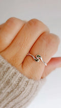 Sterling Silver Dainty Abalone Sterling Silver Ring - view 4