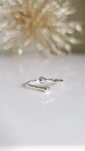 Sterling Silver Dainty Wraparound Ring - view 2