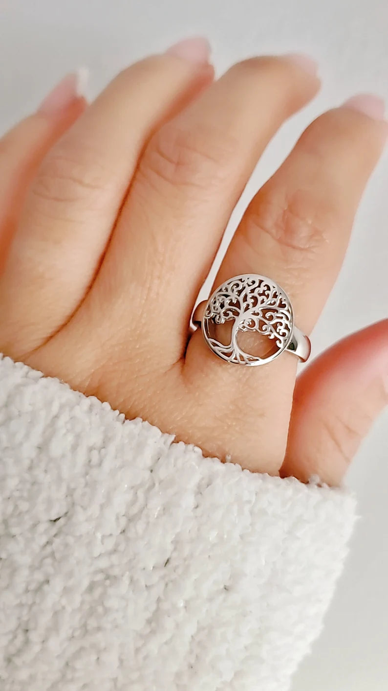 Sterling Silver Tree Of Life Ring - view 6