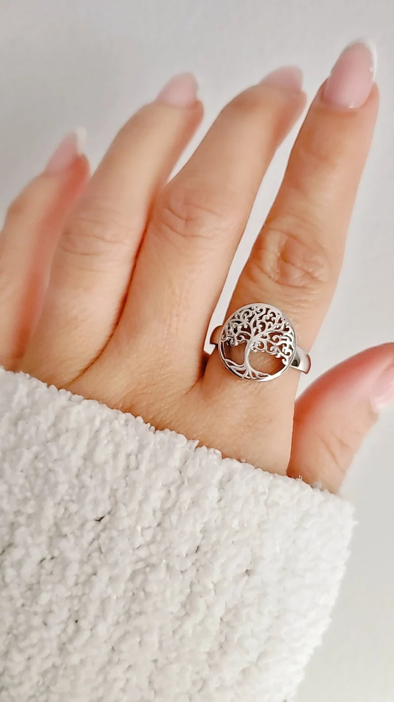 Sterling Silver Tree Of Life Ring - view 3