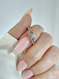 Sterling Silver Dainty Celtic Ring - view 2