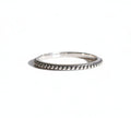 Sterling Silver Bali Beaded Thin Band Ring - view 3