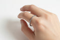 Sterling Silver Bali Beaded Thin Band Ring - view 2