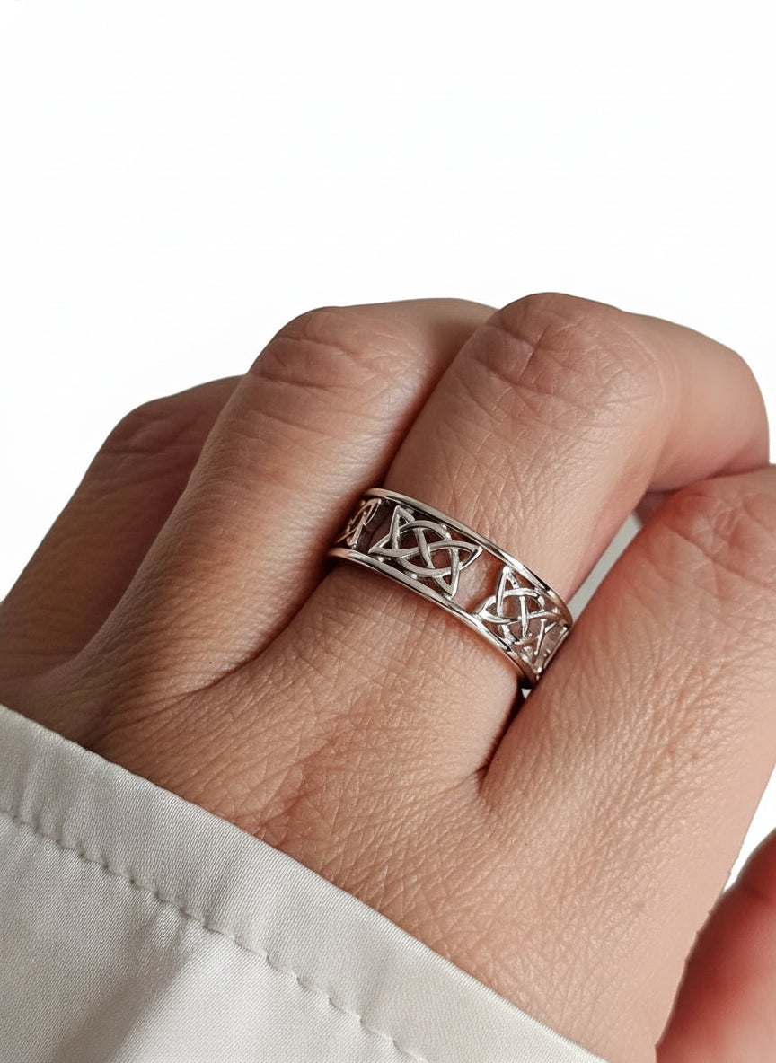Sterling Silver Celtic Unisex Ring