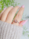 Sterling Silver Lotus Flower Ring - view 2