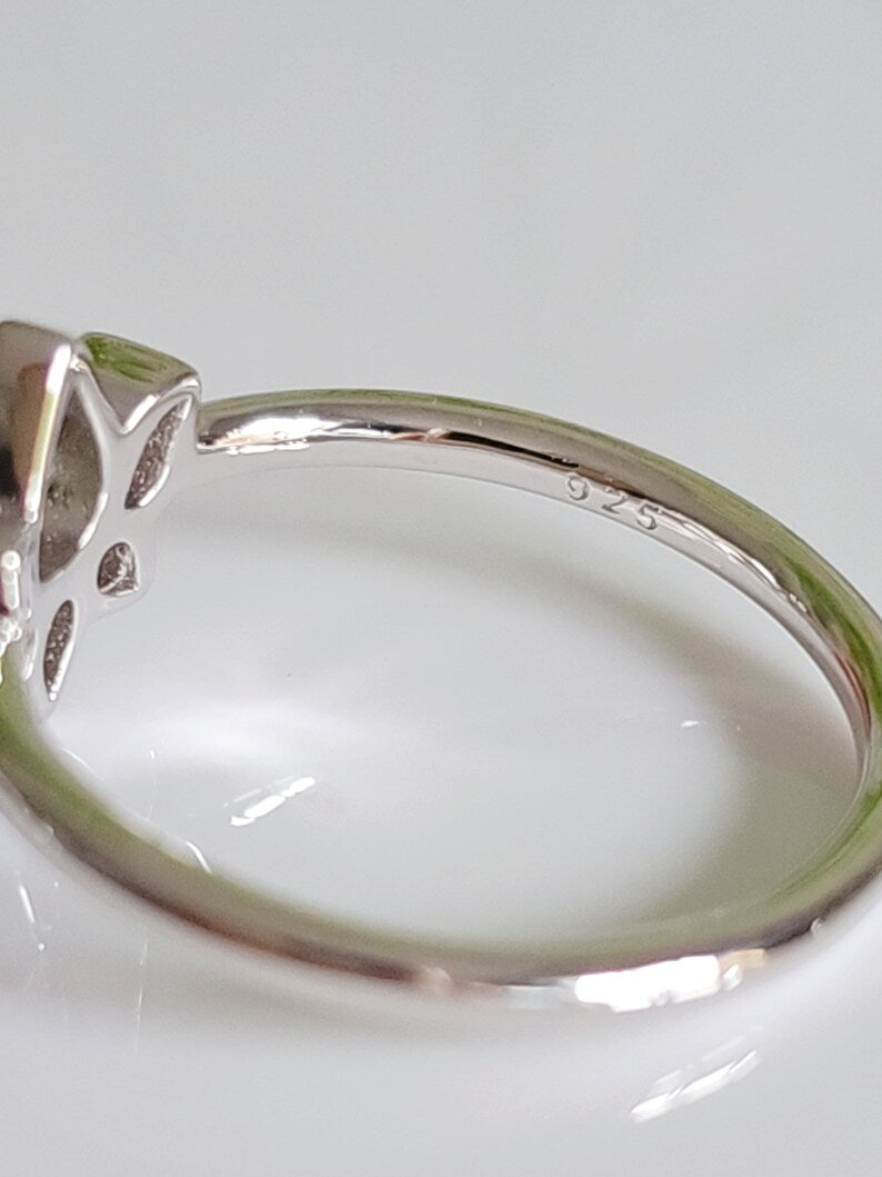 Sterling Silver Lotus Flower Ring - view 5