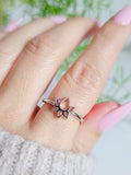 Sterling Silver Lotus Flower Ring - view 6