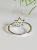 Sterling Silver Lotus Flower Ring - view 8