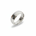 Sterling Silver 925 8mm Band Wide Unisex Ring
